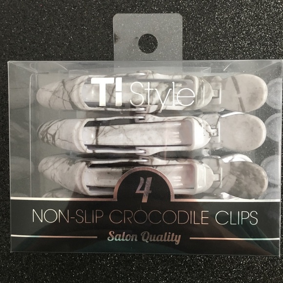 Marble Style Crocodile Non-Slip Hair Clips - Picture 3 of 4